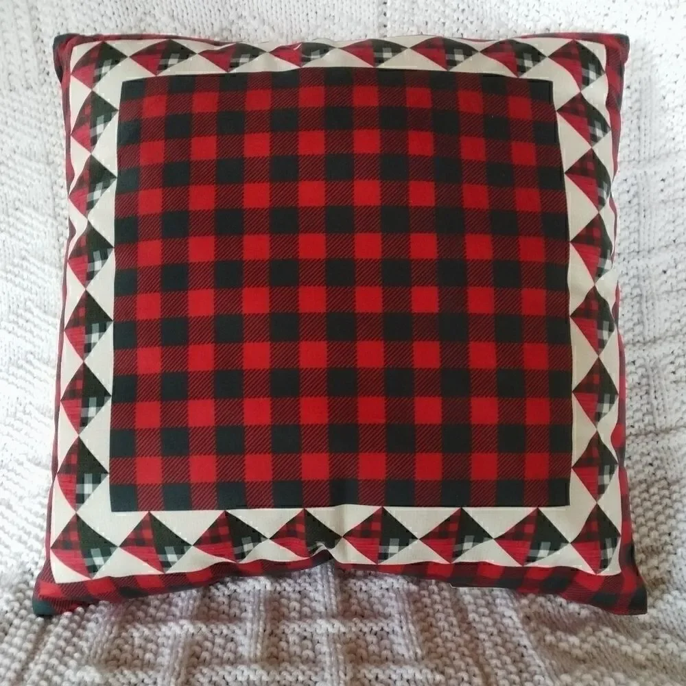 New! Buffalo Check Large Throw Pillow